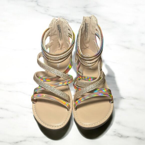 Girl's Cat & Jack Sandals Size 1 - Picture 2 of 5